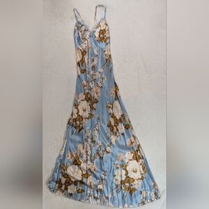 Reformation Blue Floral Maxi Dress